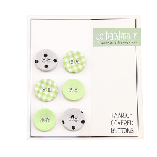 Boutons en tissu - 18 mm - Go Handmade
