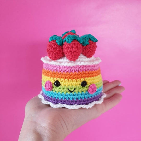 Gâteau - Kawaii Arc-en-ciel