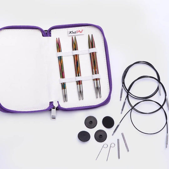 Jeu d'aiguilles circulaires interchangeables Symfonie Starter - KnitPro