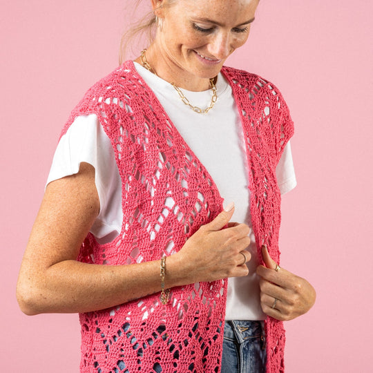Leaf Me On - Gilet - Pink Collection