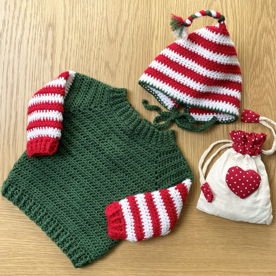 Baby Elf - Pull et Bonnet de Noël
