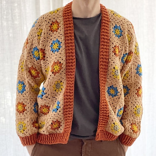 Floral Fusion - Cardigan pour homme