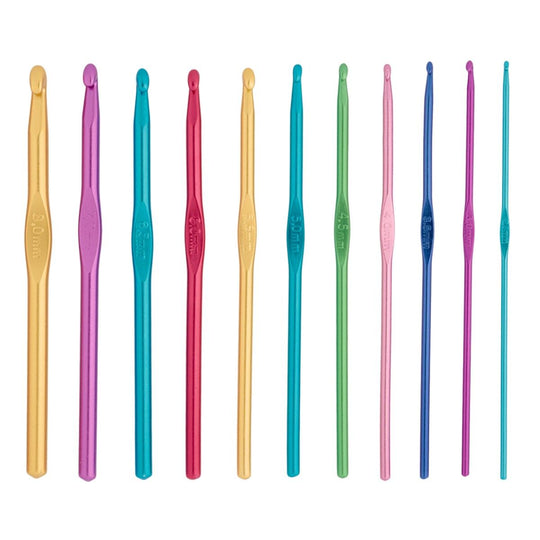 Ensemble de crochets en aluminium - 11 tailles différentes - Hobbii