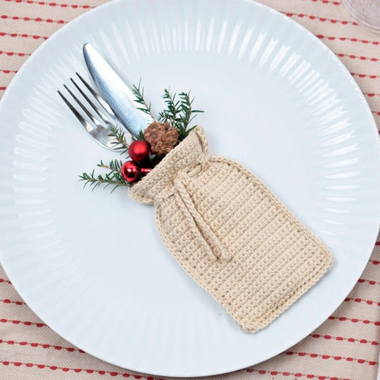 Pochette pour couverts de Noël