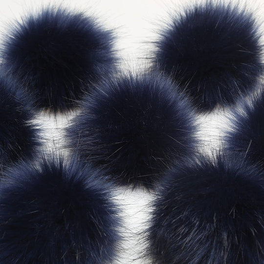 Pompon - Bleu foncé - Go Handmade