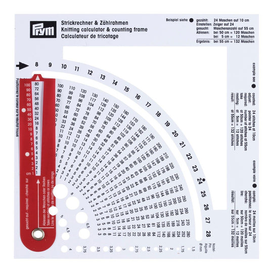 Calculateur de tricotage - Prym