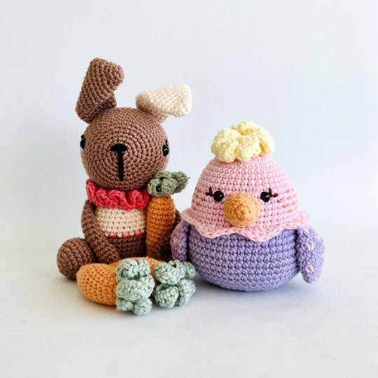 Colorful Easter - Bunny & Hen