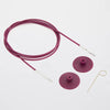 

Câble pivotant Swivel pour aiguilles circulaires interchangeables - Purple - KnitPro
9
