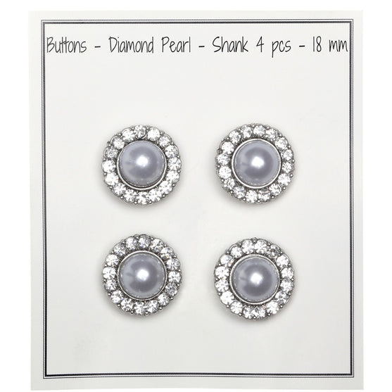 

Boutons Perle avec Pierre - Argent - Plusieurs Tailles - Go Handmade
3