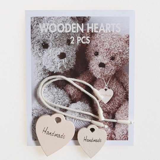 Coeurs en bois - x 2 - Hobbii