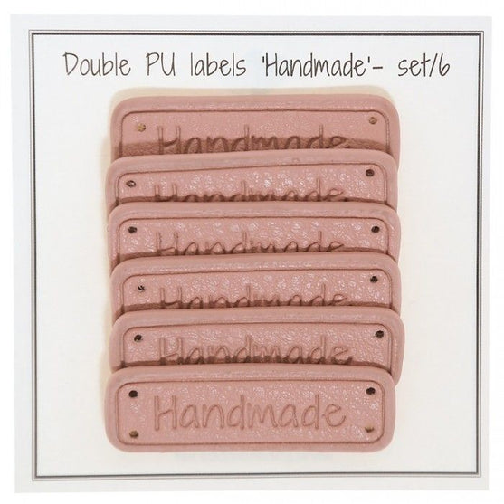 

Étiquettes cuir en polyuréthane "Handmade" 5 x 1,5 cm - Go Handmade
1