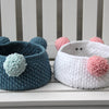 

Teddy Basket avec fond en cuir PU
3