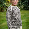 

128-6 - Mønstersweater med kontrastkant
1