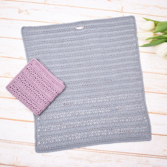 Romantic - Serviette de cuisine au crochet