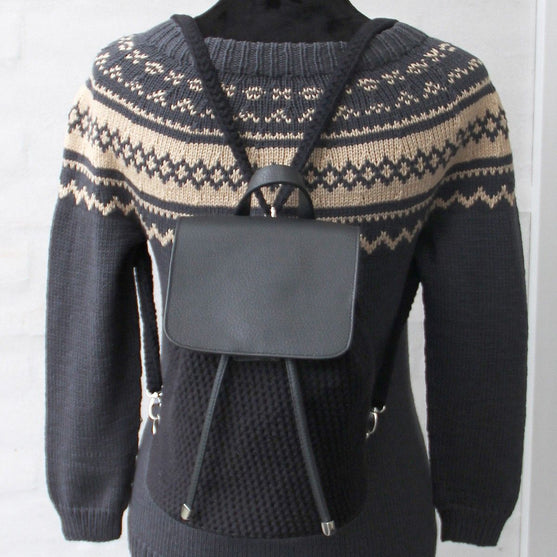 

Rabat de sac avec bouton magnétique - Noir/Bronze - Go Handmade
7