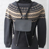 

Rabat de sac avec bouton magnétique - Black/Silver - Go Handmade
7