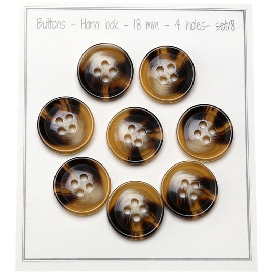 Boutons (look) corne - Go Handmade