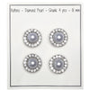 

Boutons Perle avec Pierre - Argent - Plusieurs Tailles - Go Handmade
1