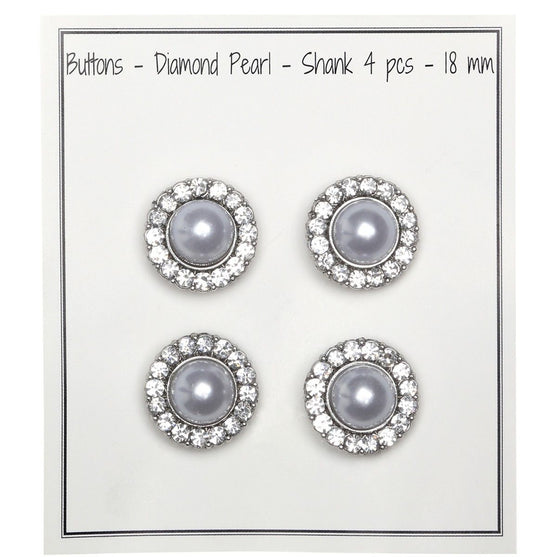 

Boutons Perle avec Pierre - Argent - Plusieurs Tailles - Go Handmade
1