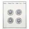 

Boutons Perle avec Pierre - Argent - Plusieurs Tailles - Go Handmade
1