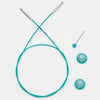 

Câble pivotant Swivel pour aiguilles circulaires interchangeables - Teal - KnitPro
3
