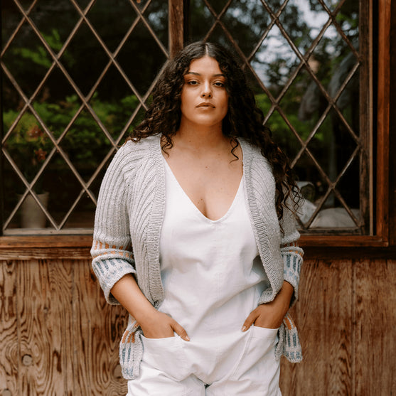 

Fusing Cardigan - Gilet Ouvert avec Ceinture à Nouer
5