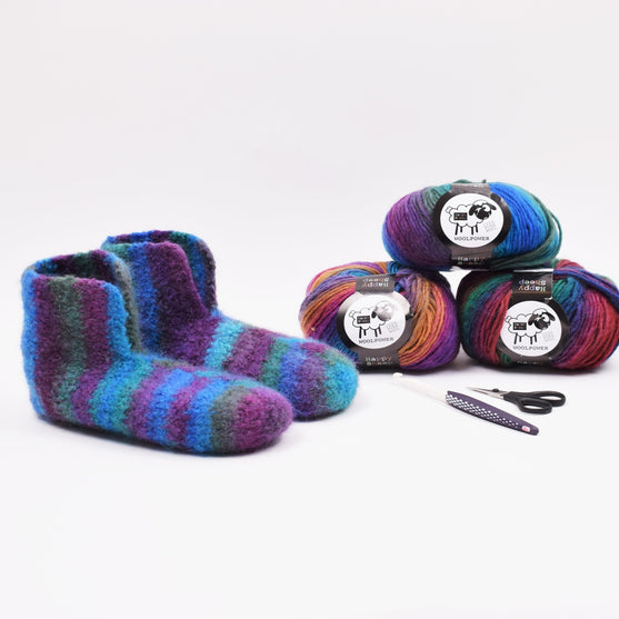 

Chaussons feutrés – Crochet
5