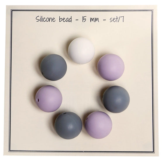 

Perles en silicone. 7 pièces. 15mm - Go Handmade
1