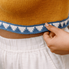 

Bevelled Tank - Haut Intarsia Sans Manche
3