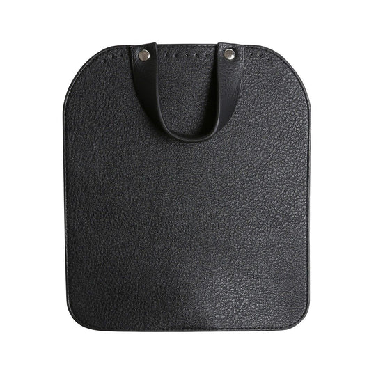 Rabat de sac avec bouton magnétique - Black/Silver - Go Handmade