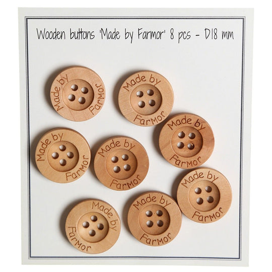 Træknapper - Made by Farmor - 18 mm - Go Handmade