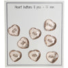 

Boutons coeur - 8 pièces - Go Handmade
1