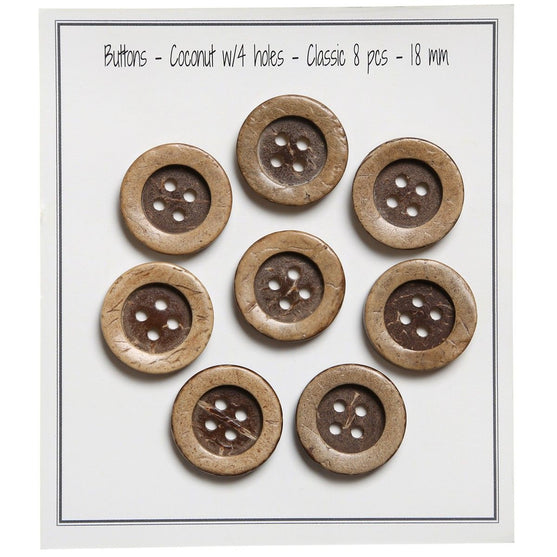 

Boutons noix de coco - Classic - Go Handmade
1