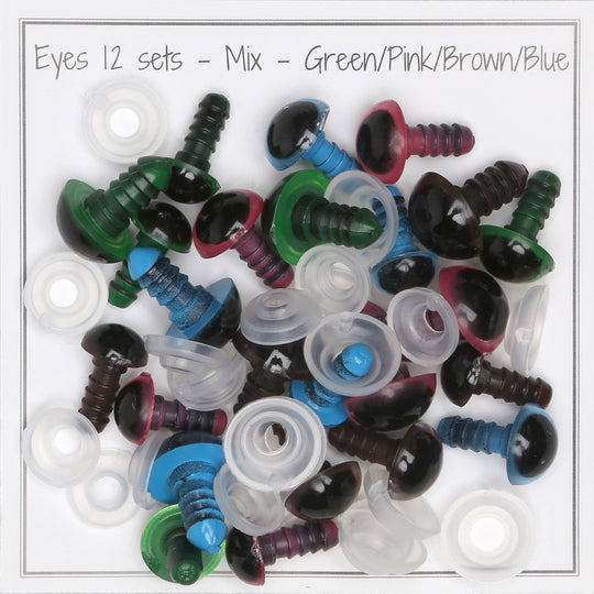 Yeux de sécurité - Mélange de couleurs - Go Handmade