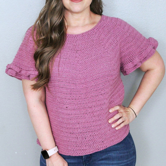 

Franny - Flounce Sleeve Tee
2