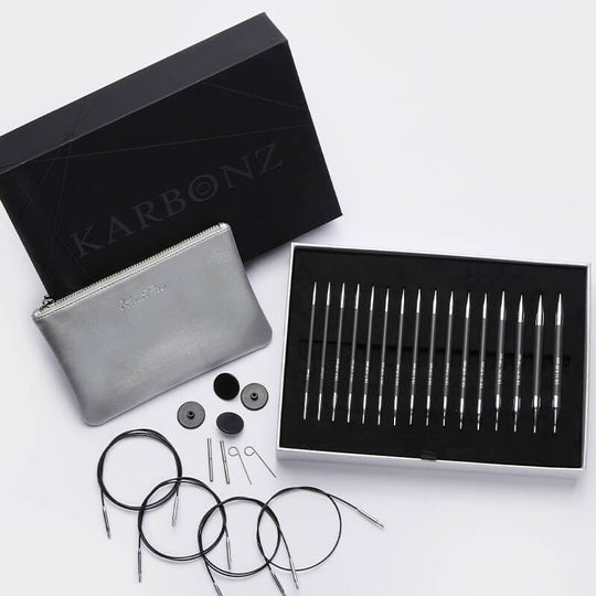 Set d&#39;aiguilles circulaires interchangeables Karbonz - KnitPro