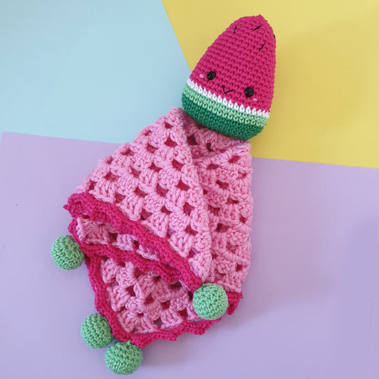 Pastèque Kawaii - Doudou plat