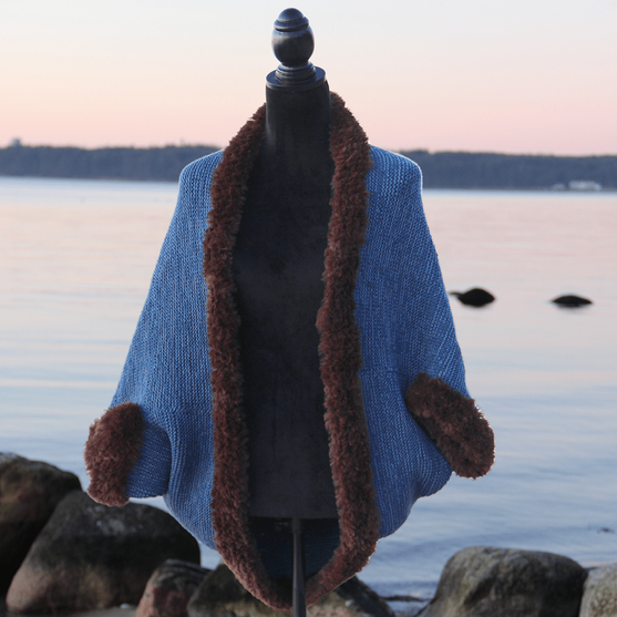 

Tricoté Veste châle
4