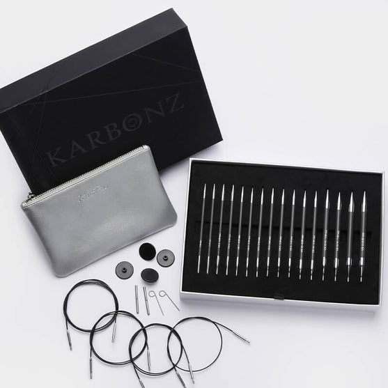 

Set d'aiguilles circulaires interchangeables Karbonz - KnitPro
1