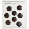 

Boutons en bois - UFO - Foncés - 8 pièces - Go Handmade
2