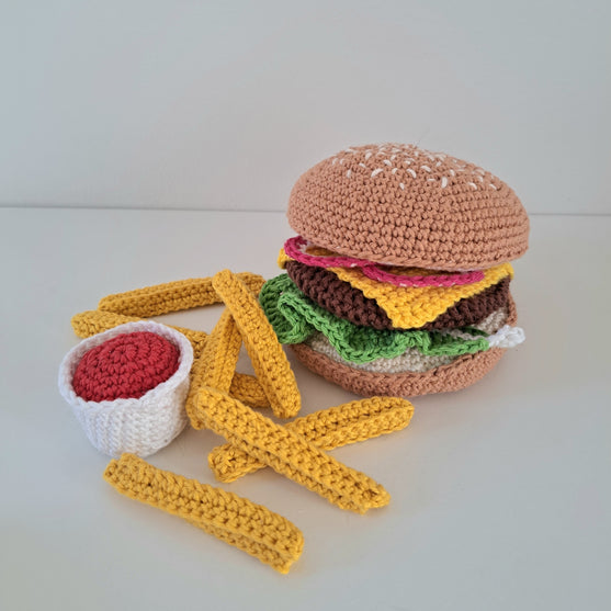 

Hamburger et frites
1