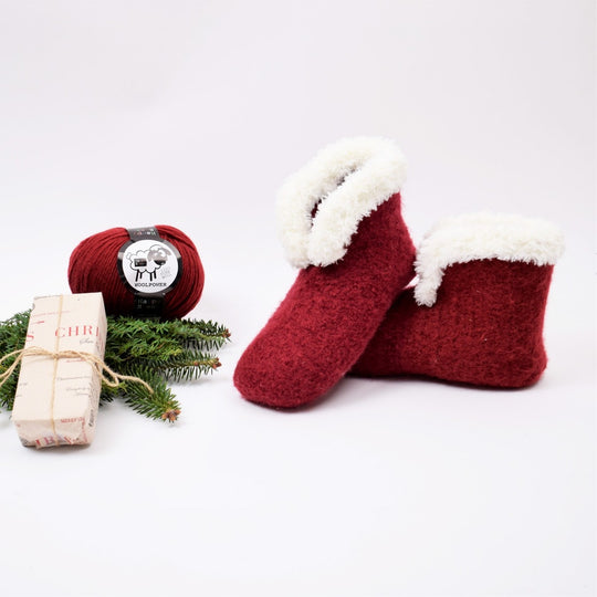Chaussons feutrés au crochet