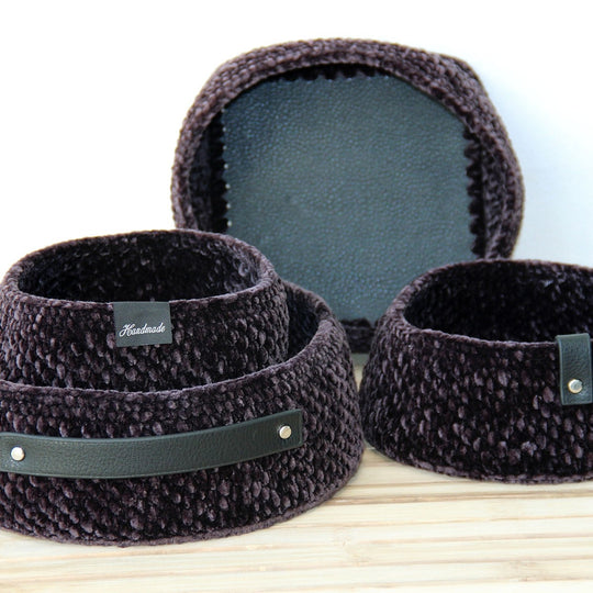 Moss Stitch Panier pour fonds en simili cuir - universel
