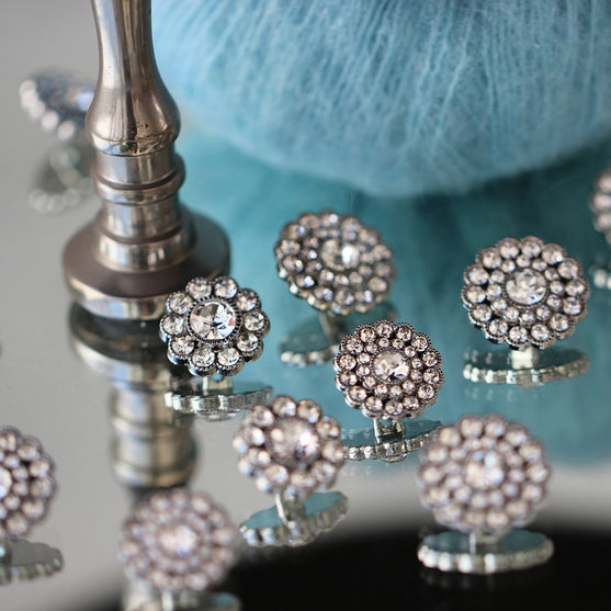 

Boutons Bling - Petites Pierres - Argent - 4 pcs. - Go Handmade
6