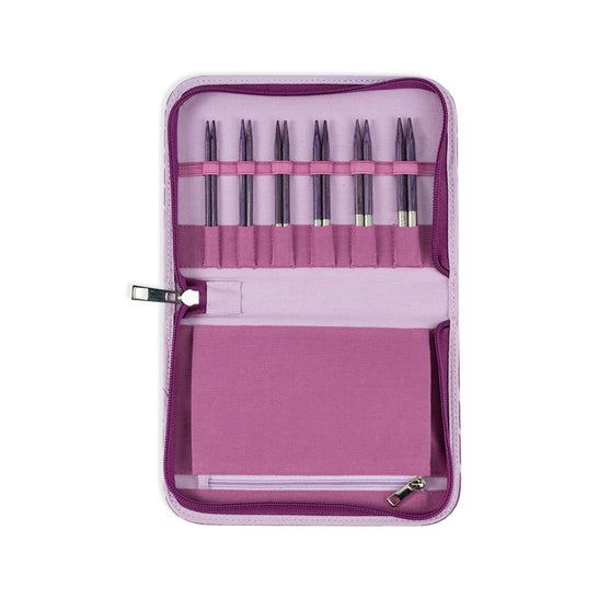 

Set d'aiguilles circulaires courtes interchangeables Betula Essential - Mulberry - Hobbii
8