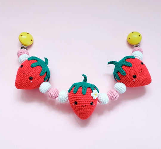 Kawaii Fraise - Chaîne de Poussette