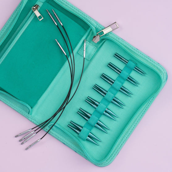 

Ensemble d'aiguilles circulaires interchangeables Stellar Mini - Emerald - Hobbii
2