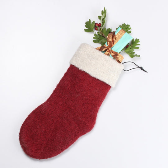 Chaussette feutré de Noël