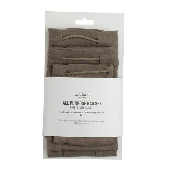 

Ensemble de sacs en tissu réutilisables - The Organic Company
7