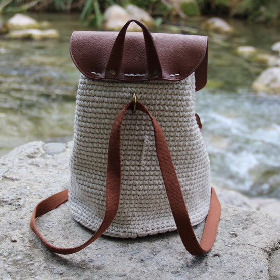 

Rabat de sac avec bouton magnétique - Brun/Bronze - Go Handmade
7